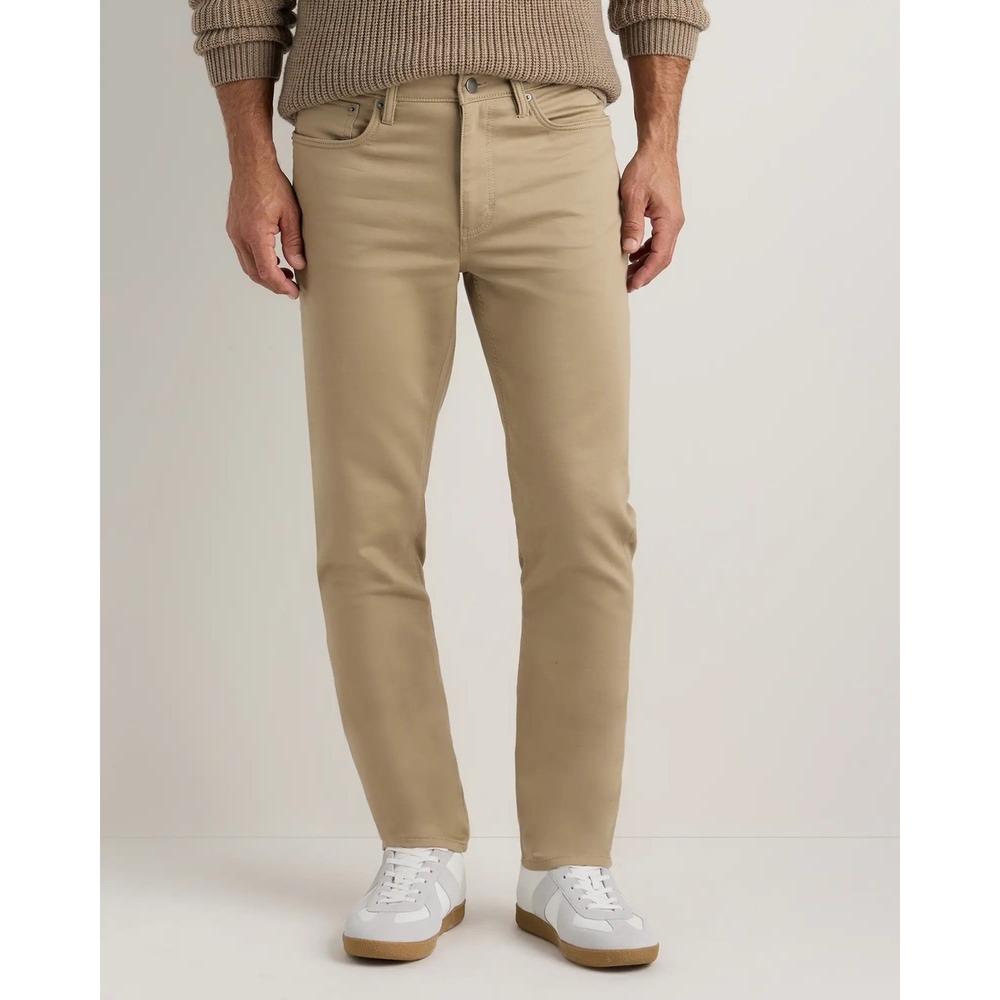 Quince Mens Comfort Stretch Traveler 5-Pocket Pants Khaki‎ 30x32 LB28071-CFL01